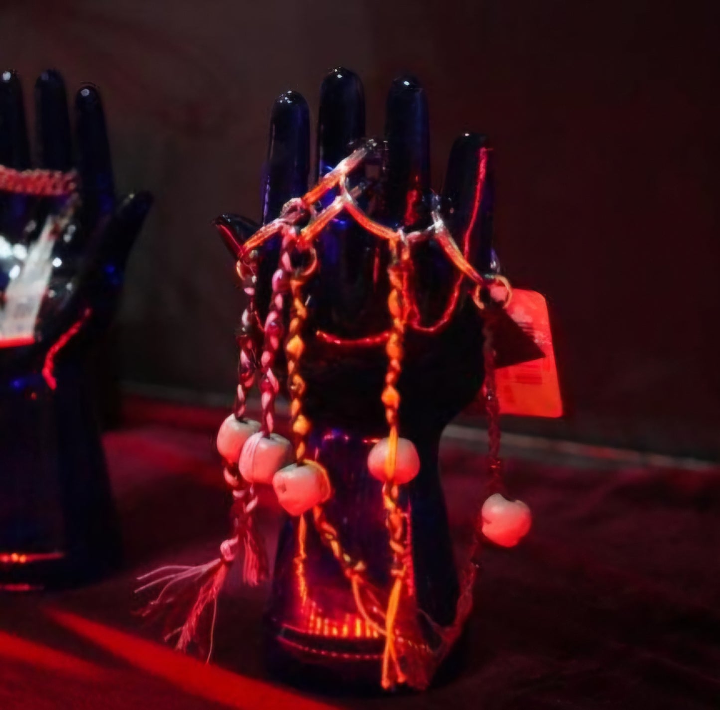 Mini shrunken head keychain