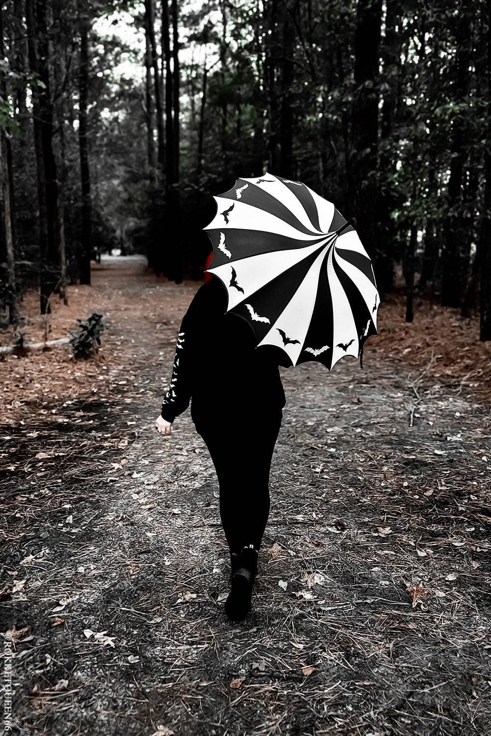 Bats Gothic Batwing Pagoda Umbrella