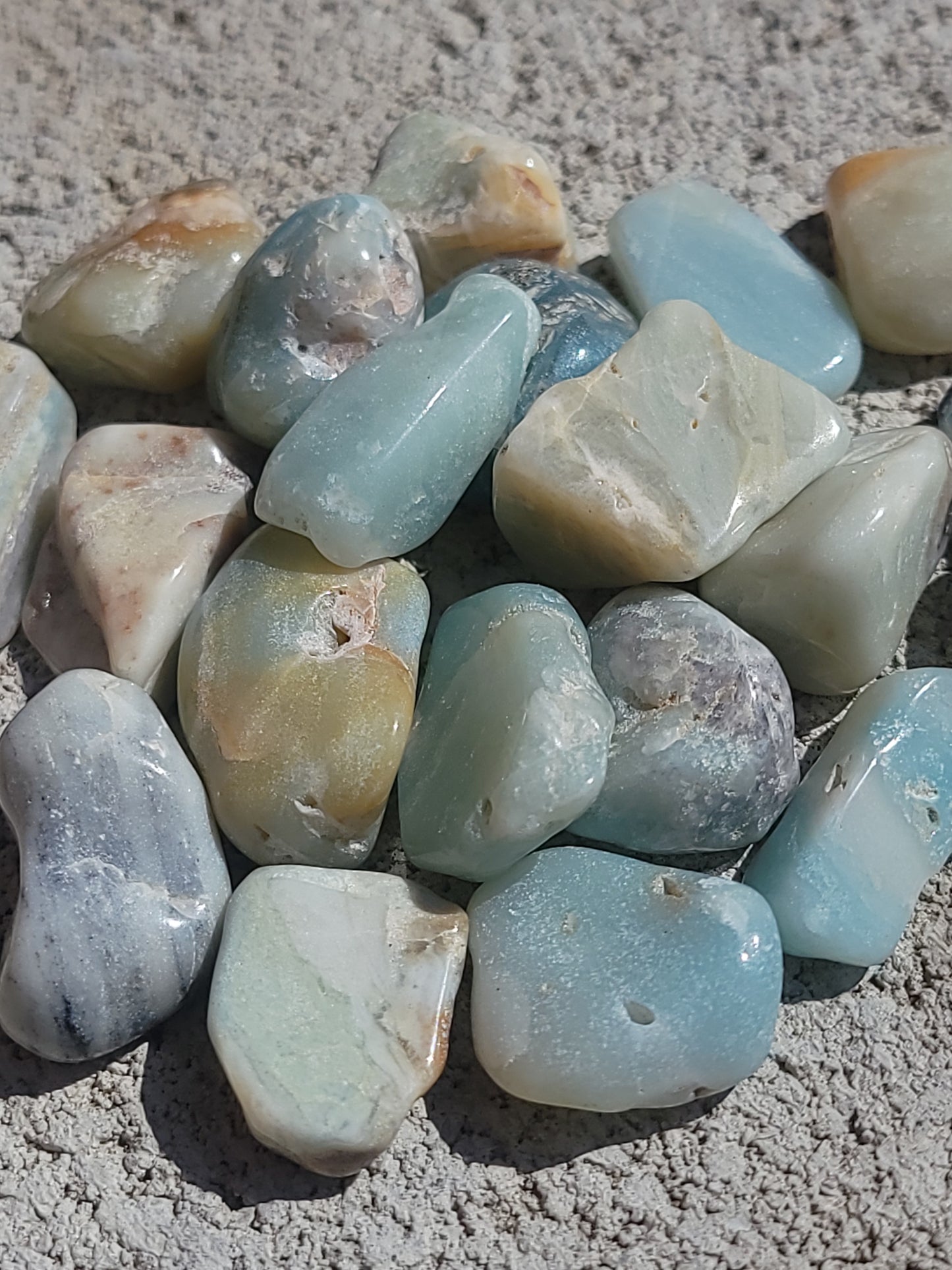Tumbled Amazonite Crystal Hand Stone