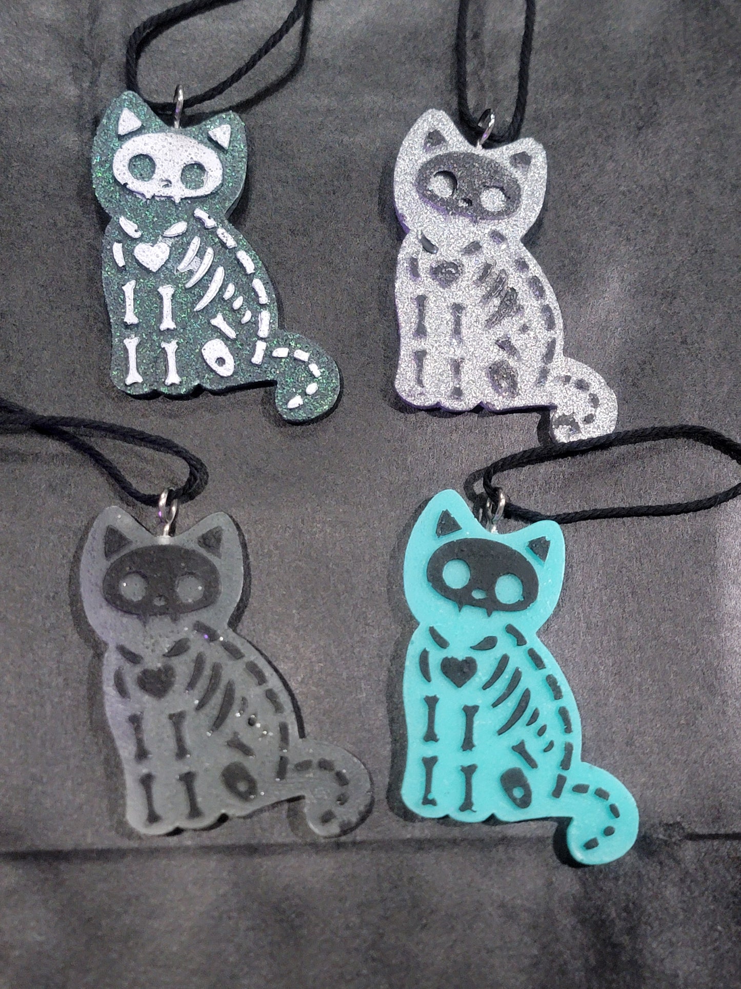 Black Skeleton Gingerbread Ornaments Gothmas, Christmas, Creepmas, Holiday