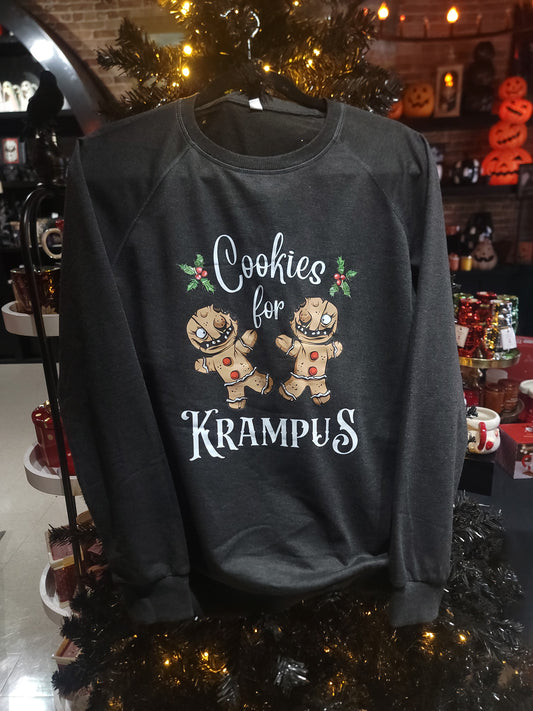 Gothmas Cookies for Krampus Women's Raglan Sleeve Sweatshirt