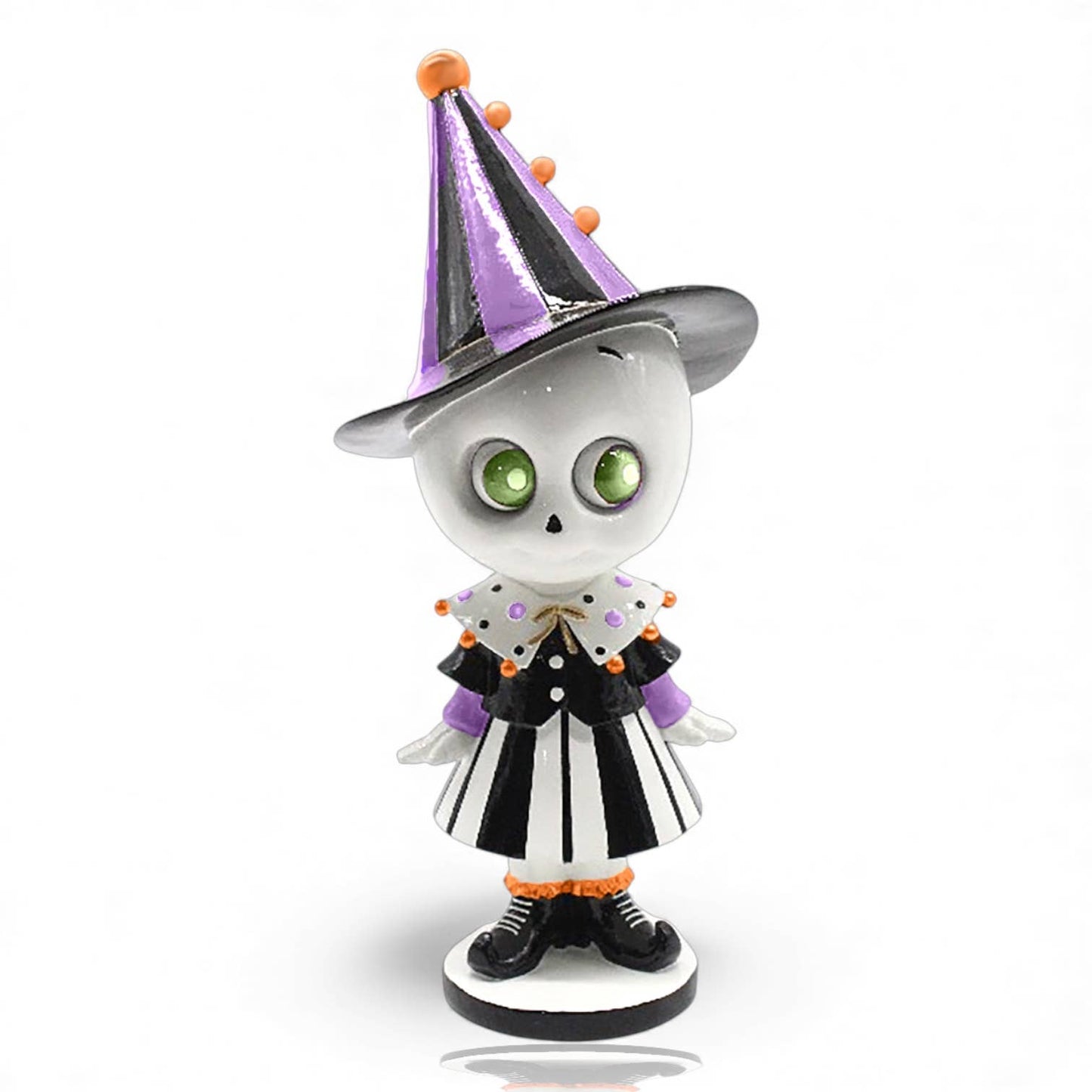 Fun House Skeleton Girl with Witch Hat