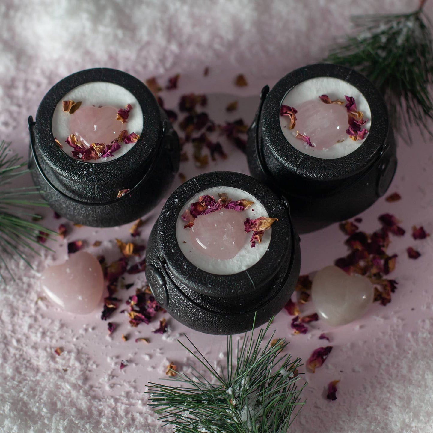 LOVE SPELL Crystal Cauldron Bath Bomb