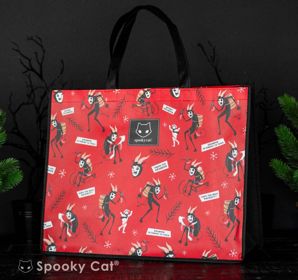 Creepmas Krampus Tote Bag Large Goth