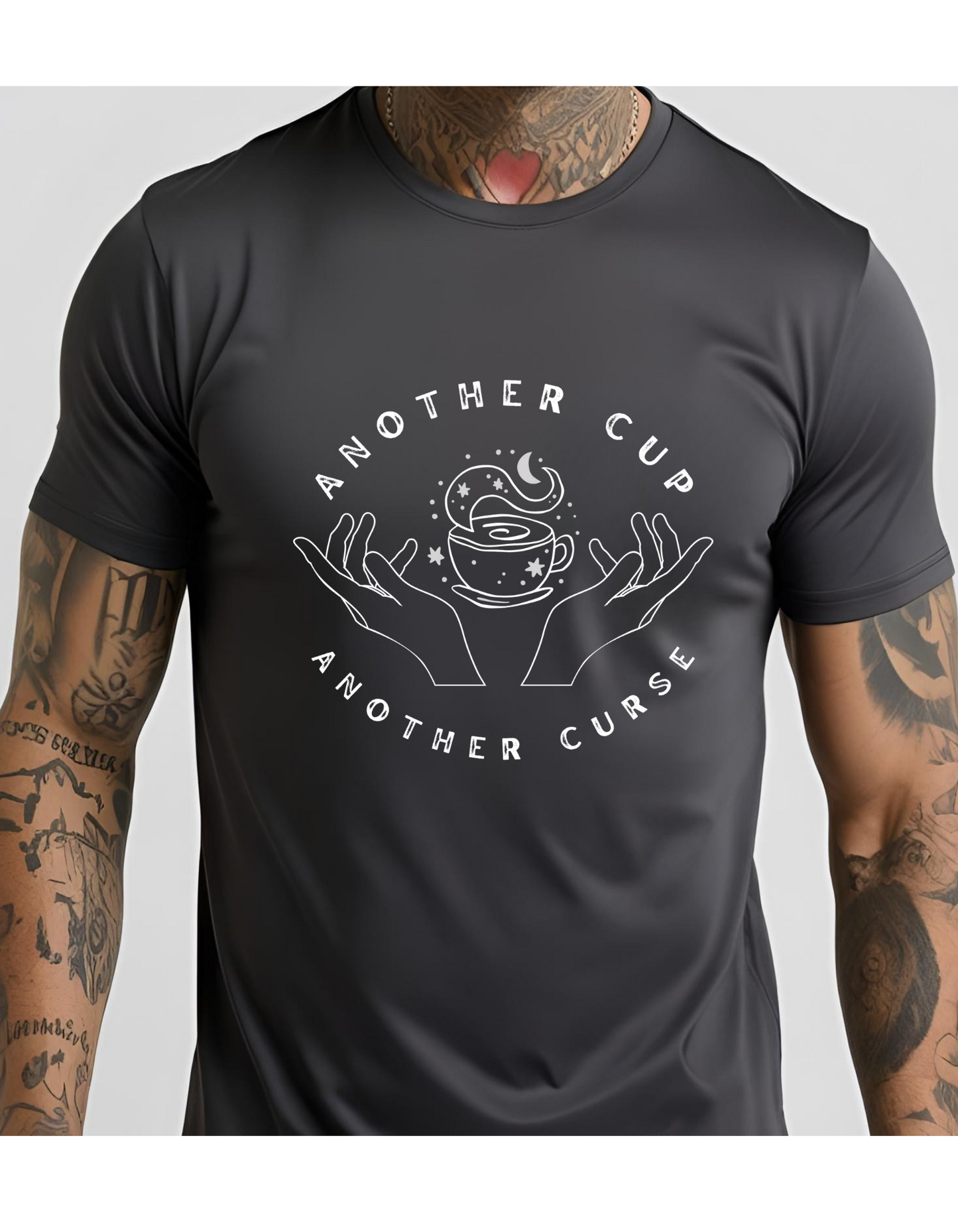 Another Coffee Another Curse Unisex T-Shirt-Grey