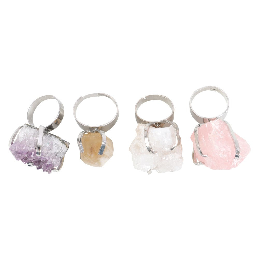 Natural Crystal Healing Ring