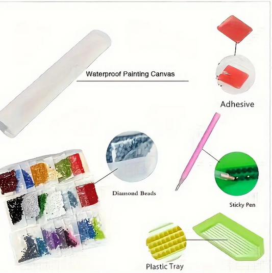 Ghostly Triple Witch Diamond art kit