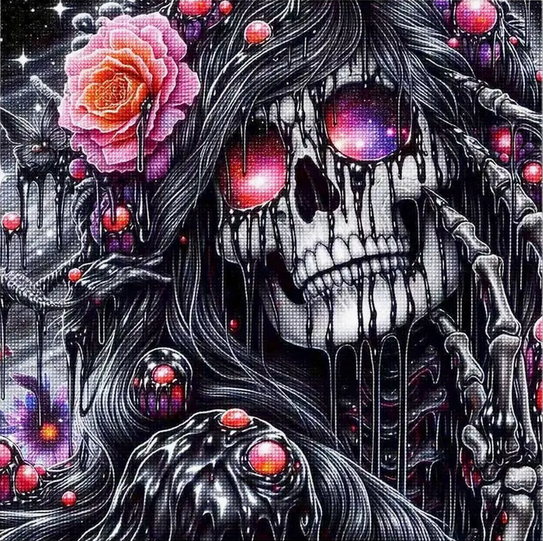 Dreamy and Alluring Skeleton Diamond Art Kit