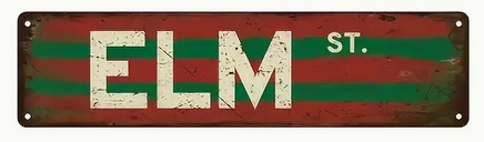 Horror Movie Metal Sign