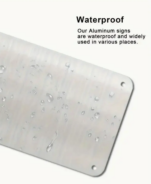 "NO F*CKIN WAY" Aluminum Street Sign