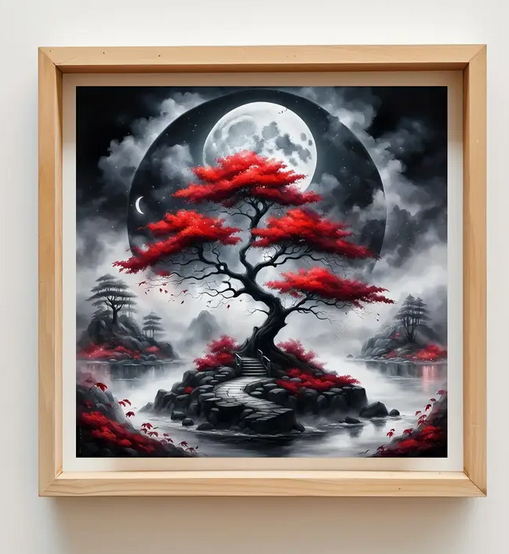 Japanese Maple tree diamond art kit