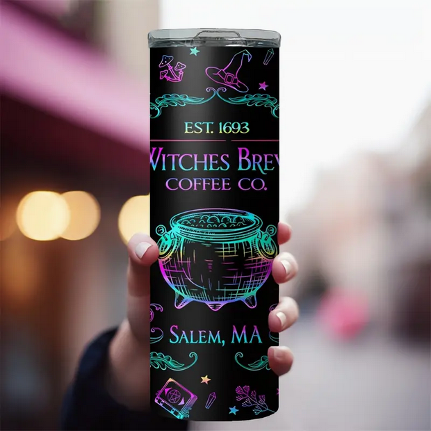 Witches Brew Stainless Steel Travel Coffee Cup Tumbler
