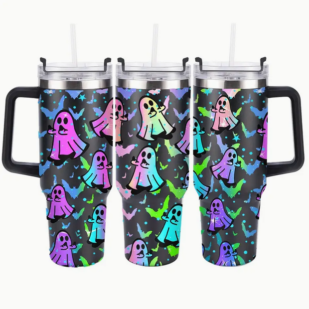 Iconic Ghost giving the Middle Finger-XL Tumbler