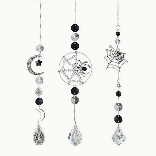 Spider Web Black Sun Catchers