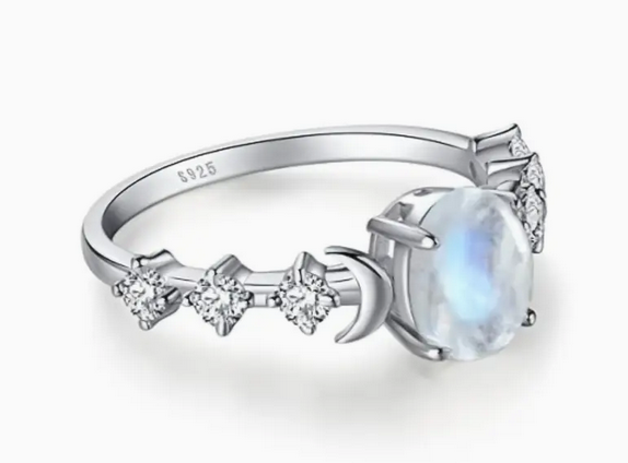 Opal and sterling silver Ring
