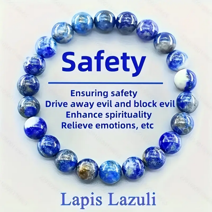 Crystal Intention Lapis Lazuli Safety Bracelet