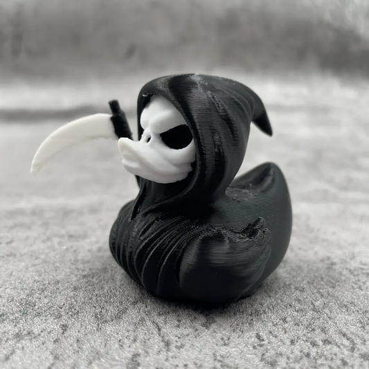 Grim Reaper 3D Printed Goth Rubber Duckie