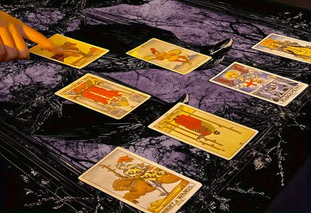 Raven Crow Gothic Witch Altar Cloth