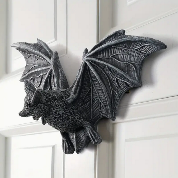 Gothic Flying Bat Wall Art Hanging.
