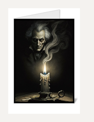 Gothmas Creepmas Christmas Krampus Scrooge Greeting Card