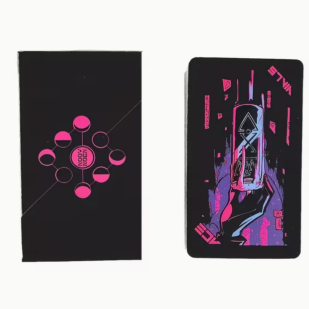 Neon Moon Tarot Card Deck Cyberpunk