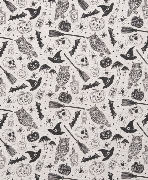 Black Witchy Bat Halloween Fun Halloween Kitchen Towels Set of 2