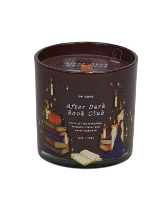 After Dark Book Club Glass Halloween Candle