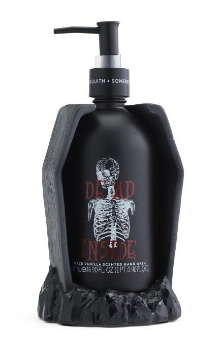 Large Coffin Shaped Skeleton Hand Soap with Black Vanilla Scented Soap