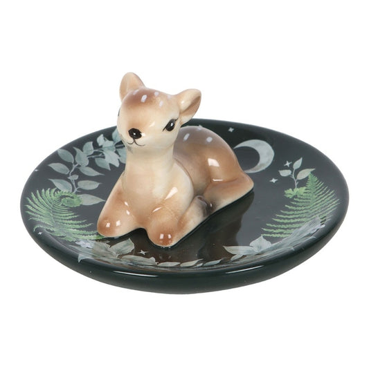 Fawn and Friends Green Fawn Trinket Dish