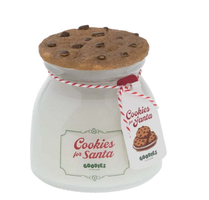 Cookies for Santa Cookie Jar Icon Ceramic Candle Christmas Holiday