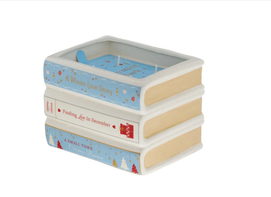 Peppermint Bark Christmas Stories Icon Ceramic Candle