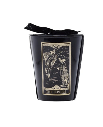 The Lovers Tarot Oakmoss Orchard Large Glass Candle