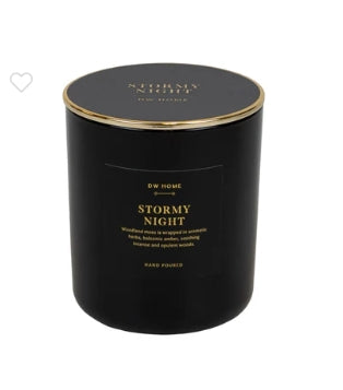 Best Seller Dark Gothic Glass Candle Stormy Night