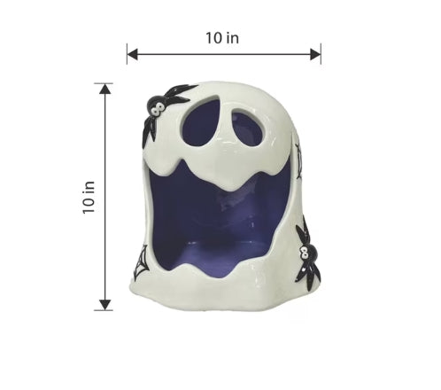 Lit Ghost Candy Dish Large