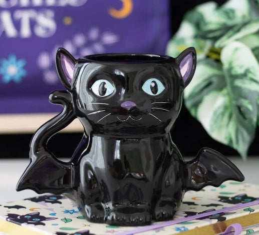Whimsigoth Purple Bat Coffee Mug