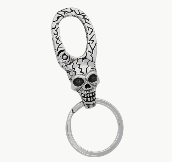 Gothic Skull Key Chain-Stainless Steel