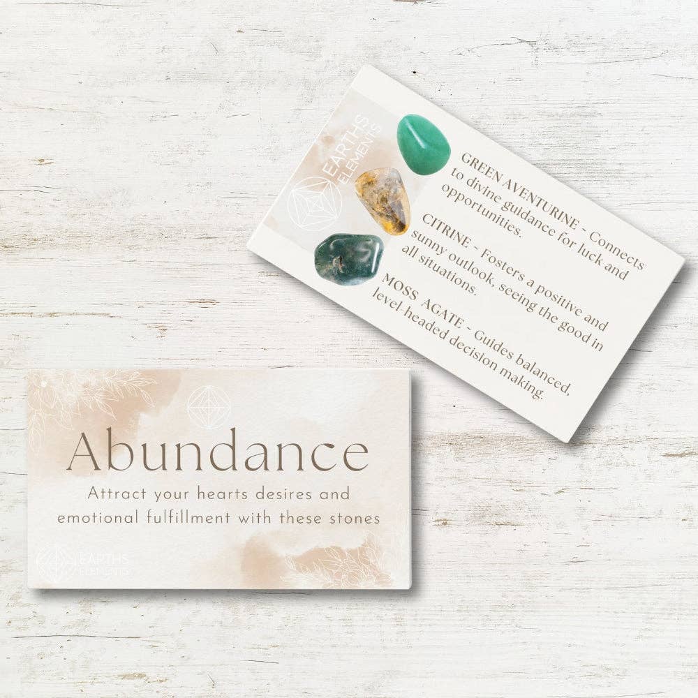 Abundance Intentions Bracelet Set Crystal - Gothic & Alternative Gift - Haunted