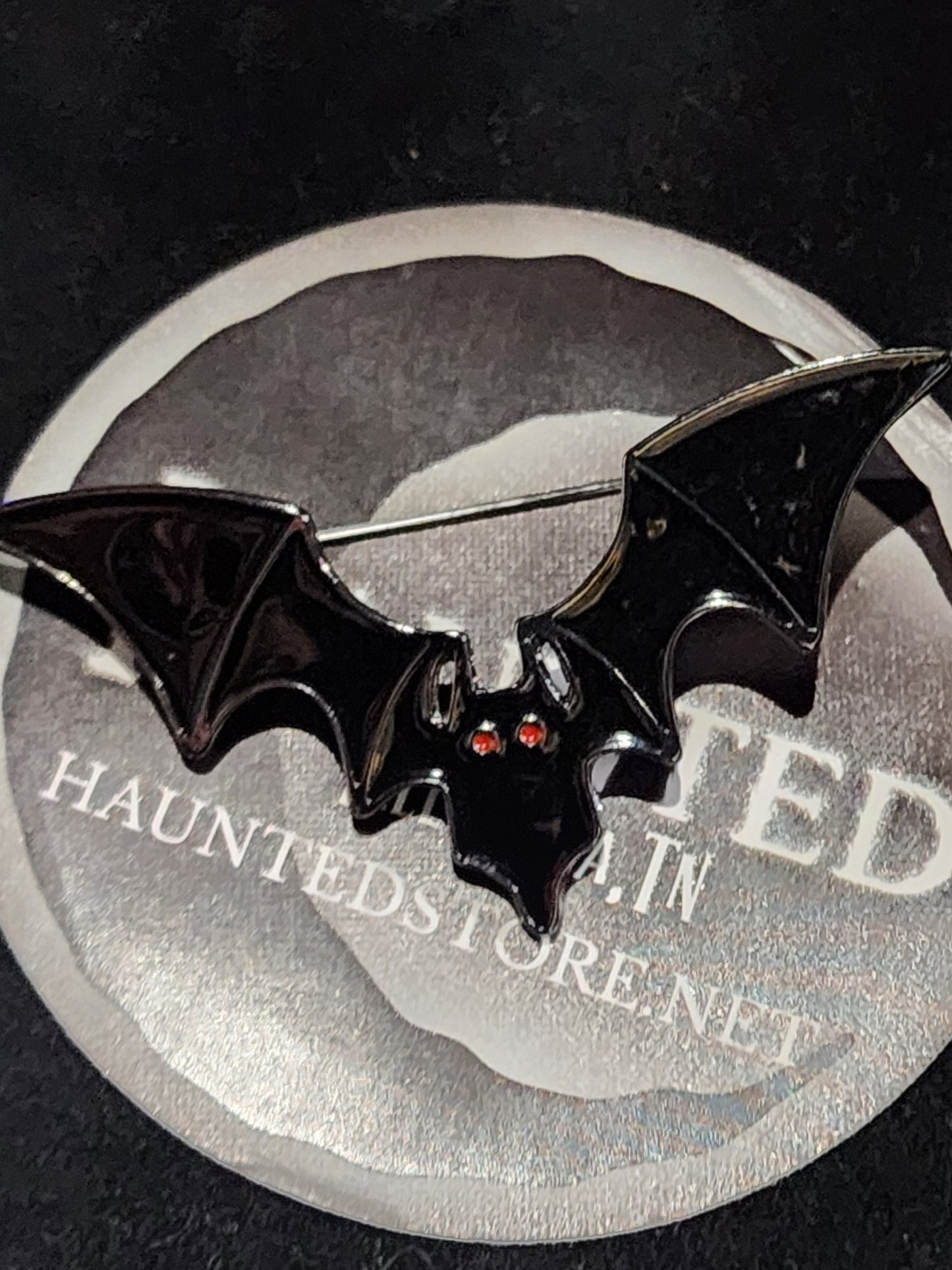 Black Bat Brooch Pin Jewelry - Gothic & Alternative Gift - Haunted