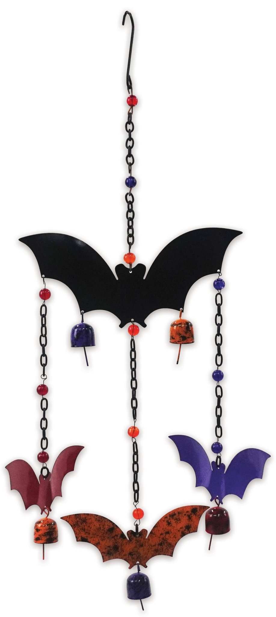 Black Bat Wind Chime Garden Decor - Gothic & Alternative Gift - Haunted
