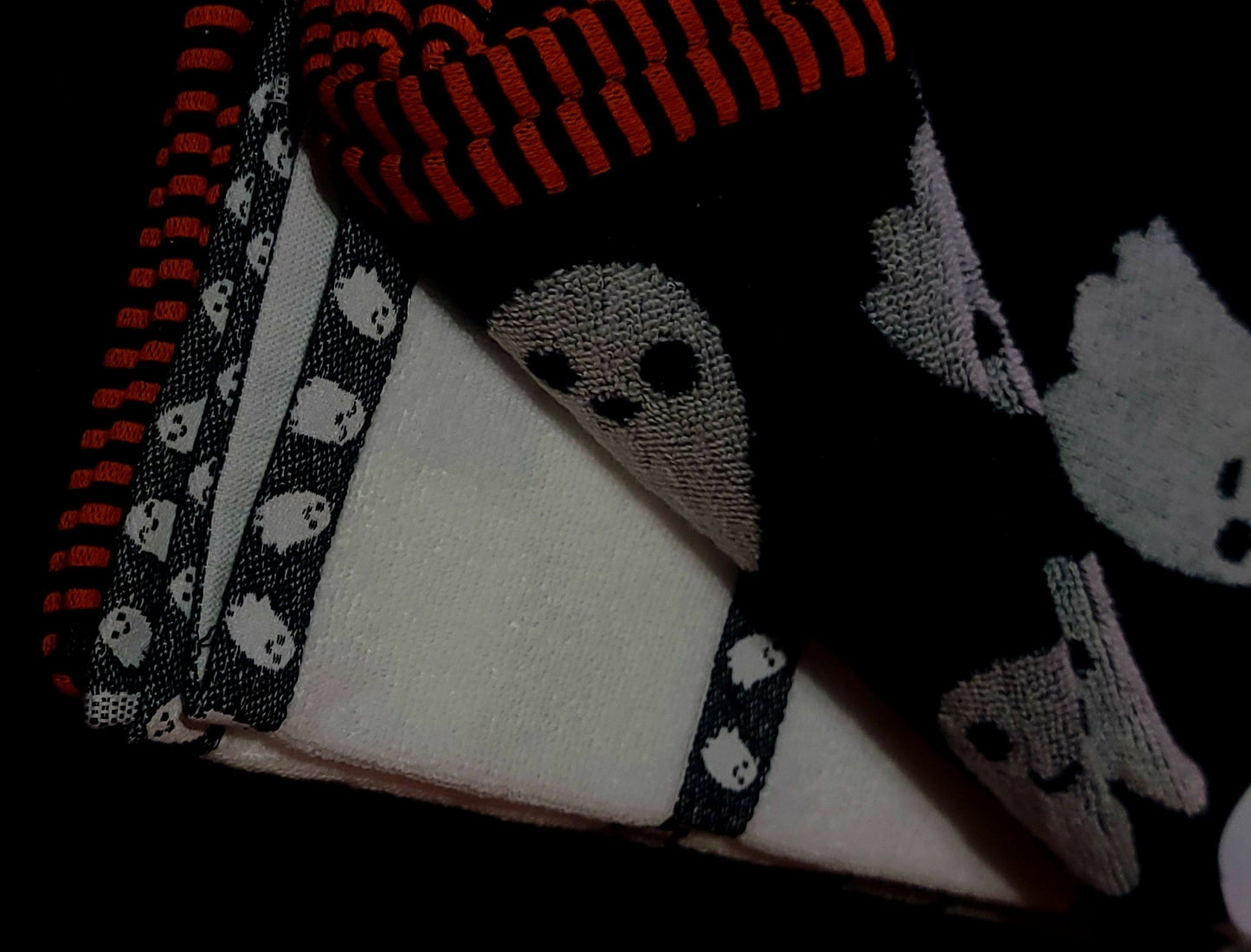 Black Ghost Kitchen Towels Set of 3 Kitchenware - Gothic & Alternative Gift - Haunted