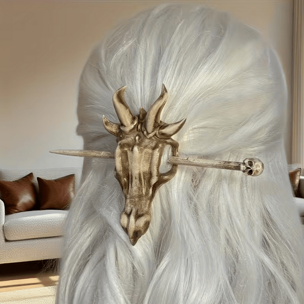 Bone Inspired Skull Dragon Hair Clip Clothing - Gothic & Alternative Gift - Haunted