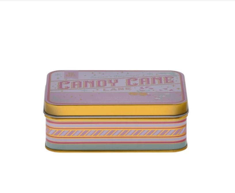 Candy Cane Lane Vintage Tin Christmas Candle Candles - Gothic & Alternative Gift - Haunted