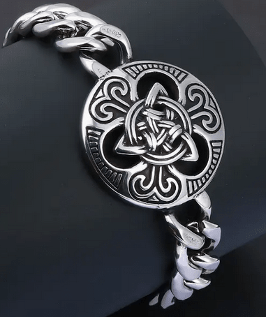 Celtic Norse Triquetra Chain Bracelet Jewelry - Gothic & Alternative Gift - Haunted
