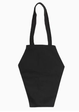 Coffin Shaped The Creepier the Better Tote Bag Clothing - Gothic & Alternative Gift - Haunted