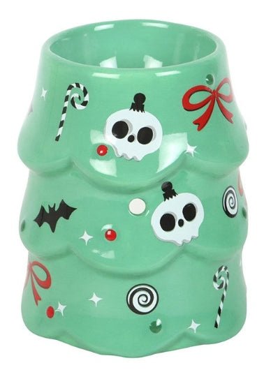 Creepy Christmas Tree Oil Burner and Wax Warmer Candle holders - Gothic & Alternative Gift - Haunted