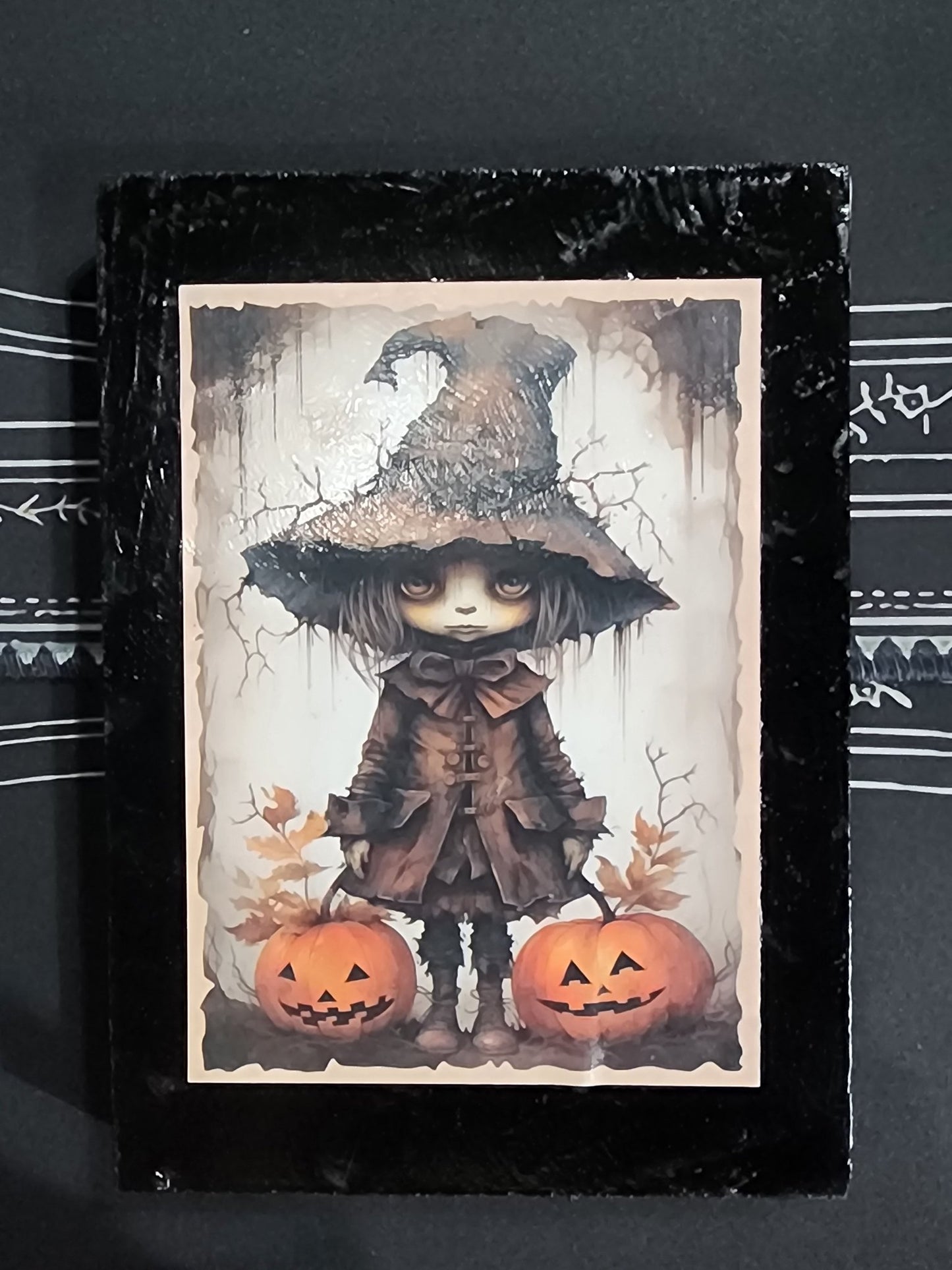Cursed Creepy Children Print on Wood Wall Hanging - Gothic & Alternative Gift - Haunted