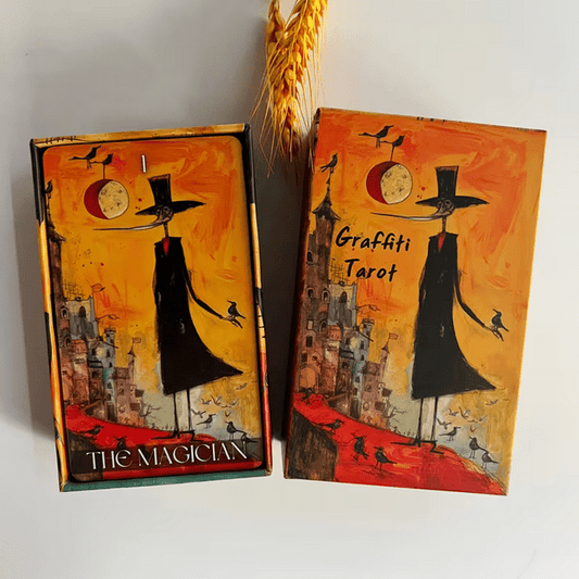 Dark Graffiti Deluxe Tarot Card Deck Witch Supplies - Gothic & Alternative Gift - Haunted