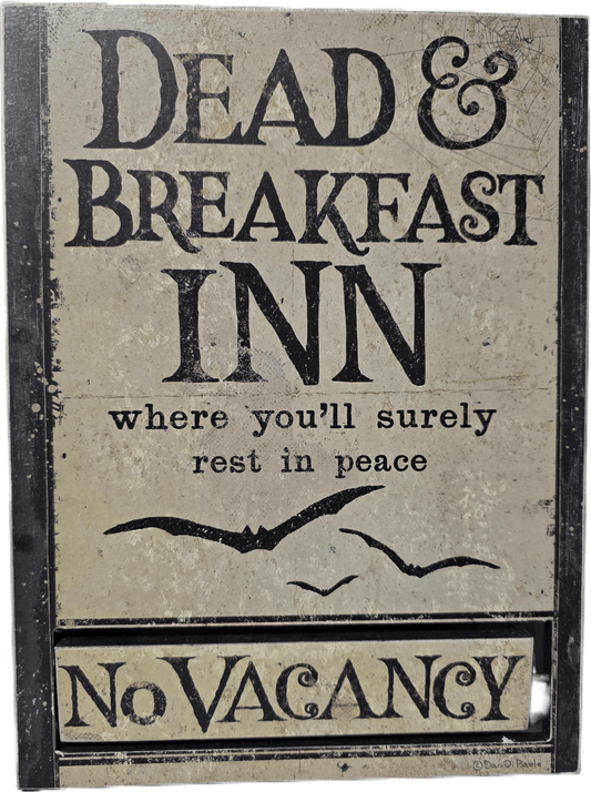 DEAD and Breakfast Vacancy/no Vacancy Wood Sign - Gothic & Alternative Gift - Haunted