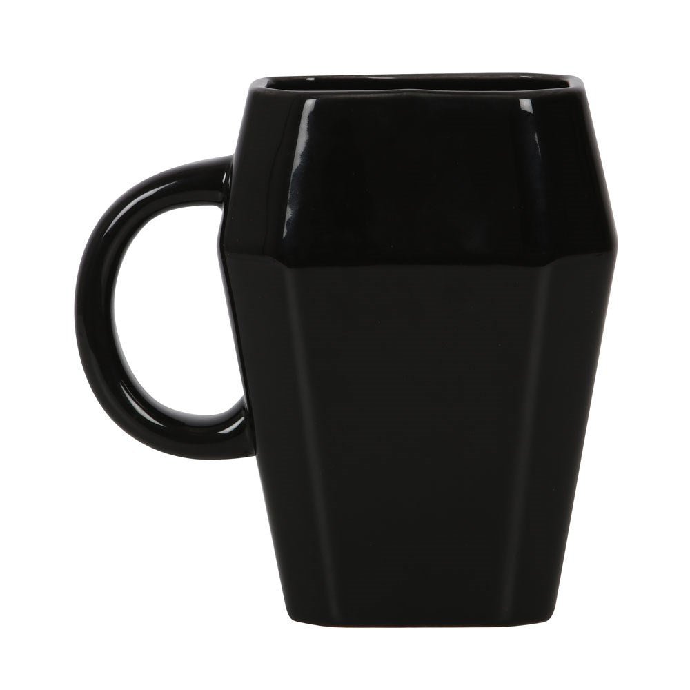 Death Before Decaf Coffin Mug Drinkware - Gothic & Alternative Gift - Haunted