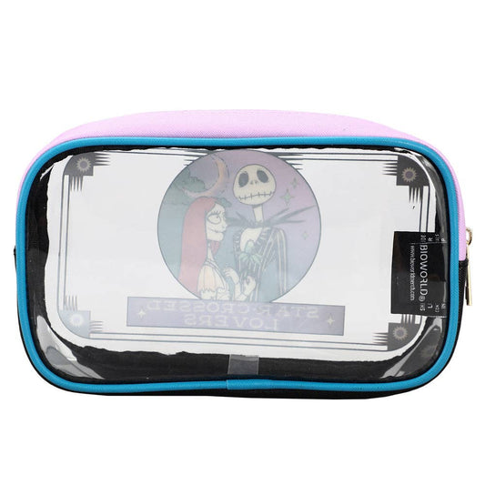 Disney Nightmare Before Christmas 3-Piece Makeup & Toiletry Bag Set Accessories - Gothic & Alternative Gift - Haunted